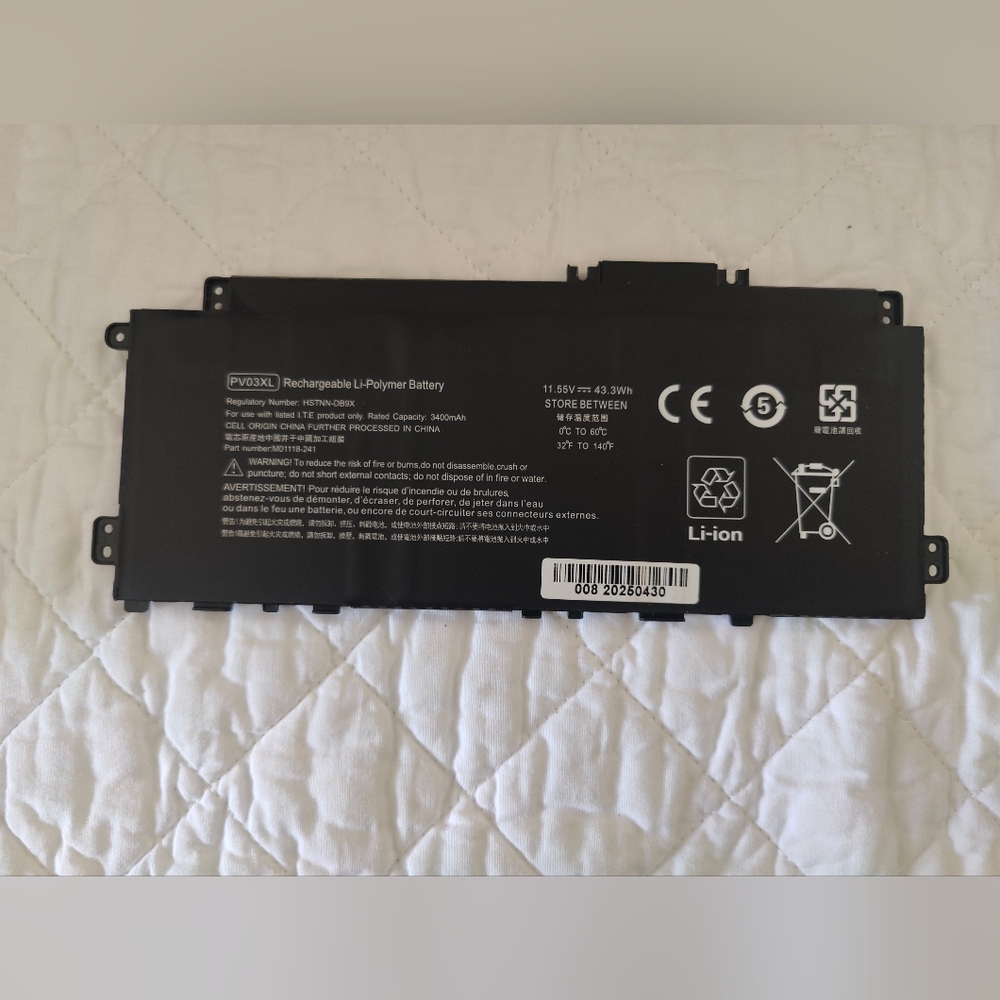 PV03XL Rechargeable Li-Polymer Battery